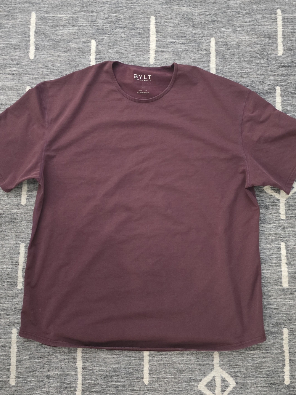 Men's BYLT Crew Neck T-Shirt - Burgundy